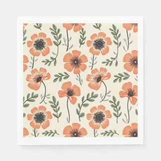 Bloempapieren servetten