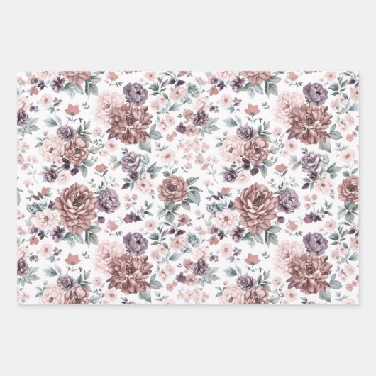 Bloempapiervellen inpakpapier vel (Voorkant)