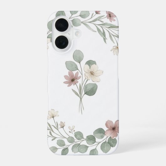 Bloemparadijs iPhone 16 Hoesje (Achterkant)