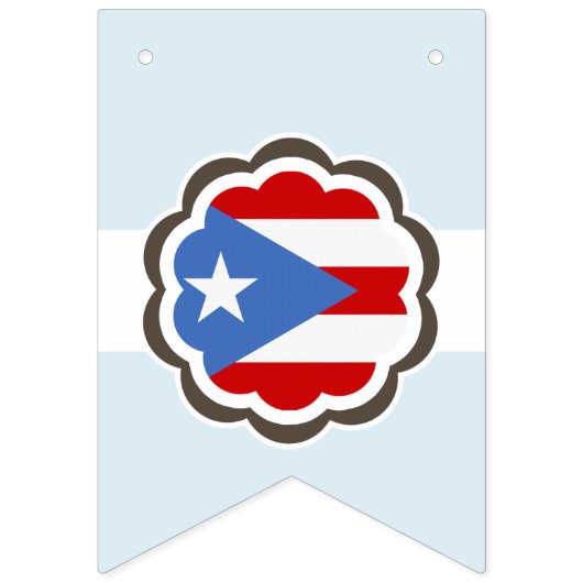Bloempartij: Puerto Ricaanse vlag Vlaggetjes (Eerste vlag)