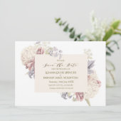 bloempastel Weddenschap Sla de datum op Save The Date (Staand voorkant)