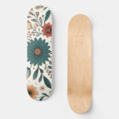 Bloempastelbloesems Persoonlijk Skateboard (Voorkant)