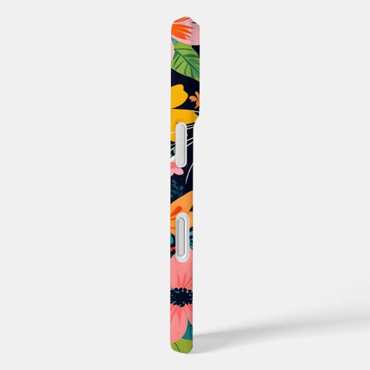 Bloempatchwork kat Case-Mate iPhone case (Achterkant / Rechts)