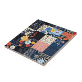 Bloempatchwork Patchwork Pattern (9) Tegeltje (Zijkant)
