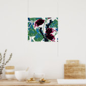 bloempatronen C Poster (Keuken)