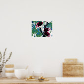 bloempatronen C Poster (Keuken)