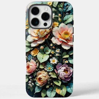 bloempatronen iPhone 16 pro max hoesje
