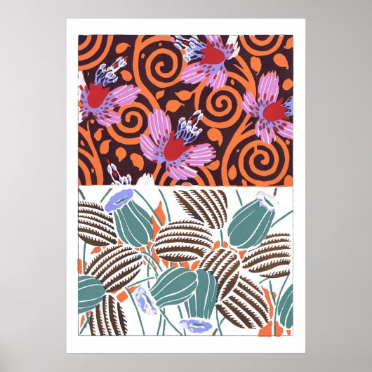 bloempatronen II Poster (Voorkant)