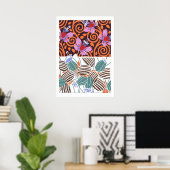  bloempatronen II Poster (Thuiskantoor)