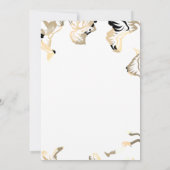 Bloempatronen Lente Zomer Boho Minimale Bruiloft Kaart (Achterkant)