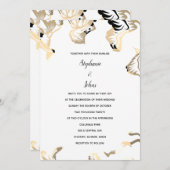 Bloempatronen Lente Zomer Boho Minimale Bruiloft Kaart (Voorkant / Achterkant)