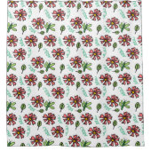 Bloempatronen (middelgrote Prints) Douchegordijn (Voorkant)