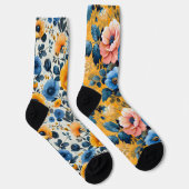 bloempatronen Oneven Mismatched Sokken (Rechts)