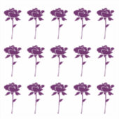 Bloempatronen Paarse Roos kleurrijke bruiloften Sticker (Voorkant)