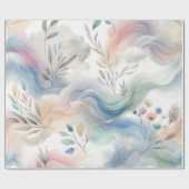  bloempatronen Pastel Waterverf Cadeaupapier (Vlak)