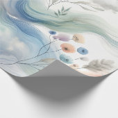  bloempatronen Pastel Waterverf Cadeaupapier (Hoek)