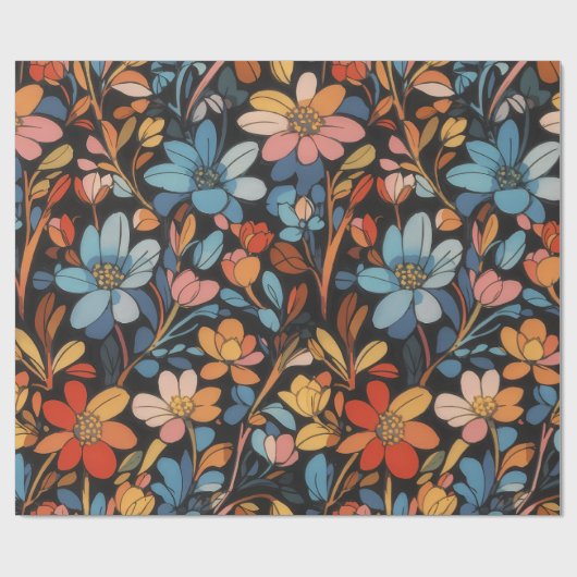 Bloempatroon 12 | Inpakpapier (Vlak)