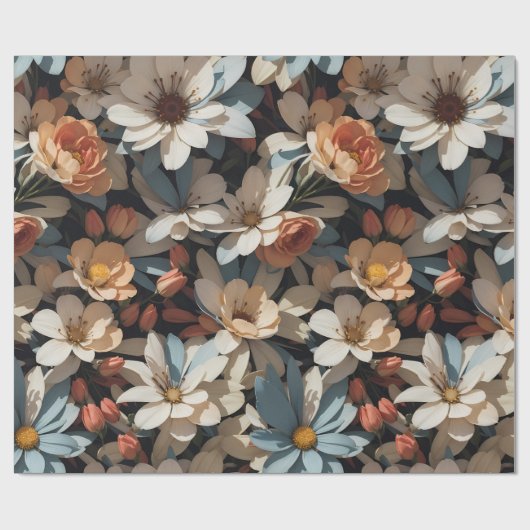 Bloempatroon 14 | Inpakpapier (Vlak)