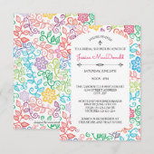 Bloempatroon - 3x5 Bruids Douche Uitnodiging (Voorkant / Achterkant)