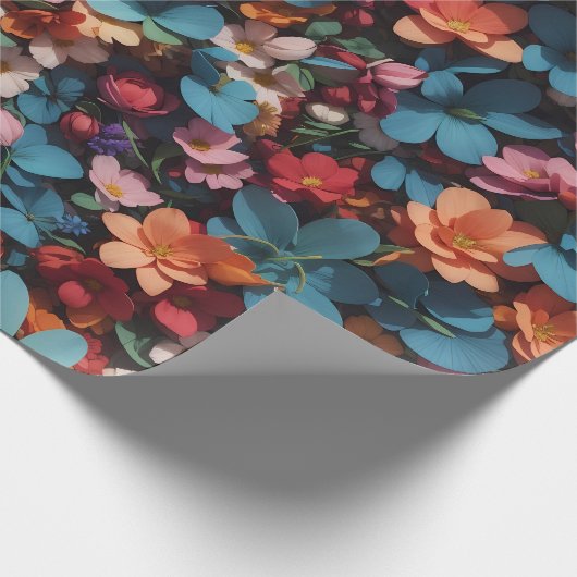 Bloempatroon 6 | Inpakpapier (Hoek)