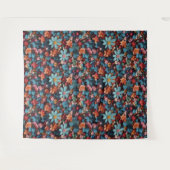 Bloempatroon 6 tapijt wandkleed (Voorkant (horizontaal))