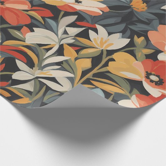 Bloempatroon 9 | Inpakpapier (Hoek)