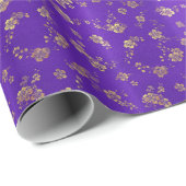 Bloempatroon | Amethyst Bloesem Cadeaupapier (Rol Hoek)