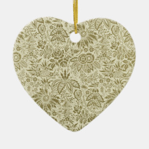 Bloempatroon Antiek Damask Paisley Keramisch Ornament
