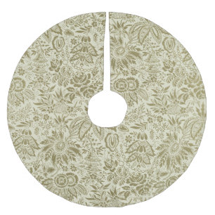 Bloempatroon Antiek Damask Paisley Kerstboom Rok