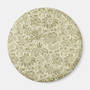 Bloempatroon Antiek Damask Paisley Magneet