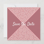 Bloempatroon Bewaar de datum Save The Date (Voorkant)