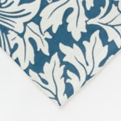 Bloempatroon Bloemen laat vogels blauw Fleece Deken (Hoek)
