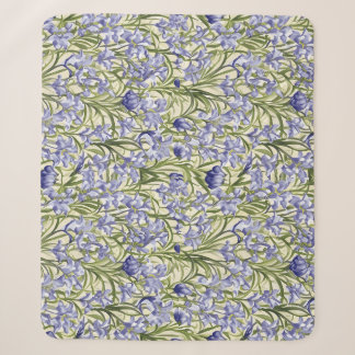 Bloempatroon Bluebell Bloemen Sherpa Deken