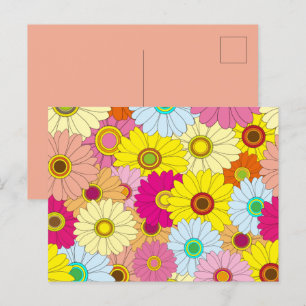 bloempatroon briefkaart