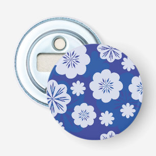 bloempatroon button flesopener