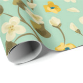 Bloempatroon Cadeaupapier (Rol Hoek)