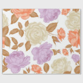 Bloempatroon Cadeaupapier (Vlak)