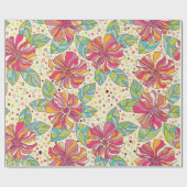 Bloempatroon Cadeaupapier (Vlak)