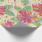 Bloempatroon Cadeaupapier (Hoek)