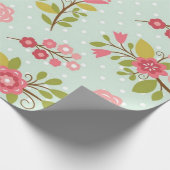 Bloempatroon Cadeaupapier (Hoek)