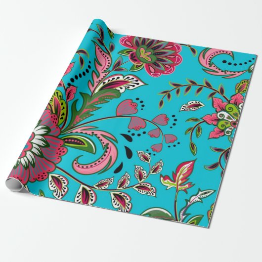 Bloempatroon Cadeaupapier (Uitgerold)