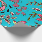 Bloempatroon Cadeaupapier (Hoek)