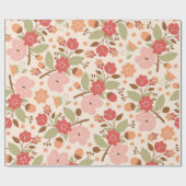 Bloempatroon Cadeaupapier (Vlak)