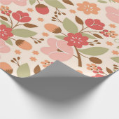 Bloempatroon Cadeaupapier (Hoek)