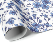 Bloempatroon Cadeaupapier (Rol Hoek)
