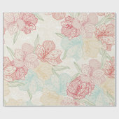 Bloempatroon Cadeaupapier (Vlak)