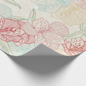 Bloempatroon Cadeaupapier (Hoek)