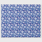 bloempatroon cadeaupapier (Vlak)