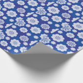 bloempatroon cadeaupapier (Hoek)