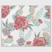 Bloempatroon Cadeaupapier (Vlak)